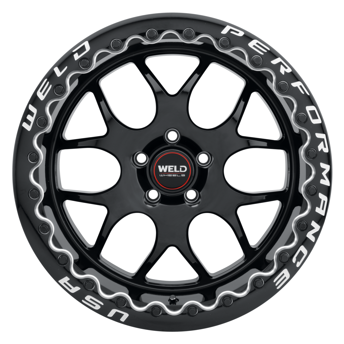WELD Solana Beadlock wheel Gloss Black