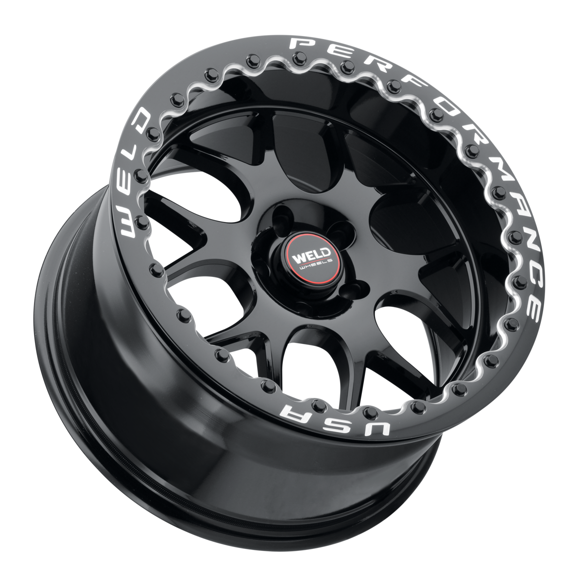 WELD Solana Beadlock wheel Gloss Black