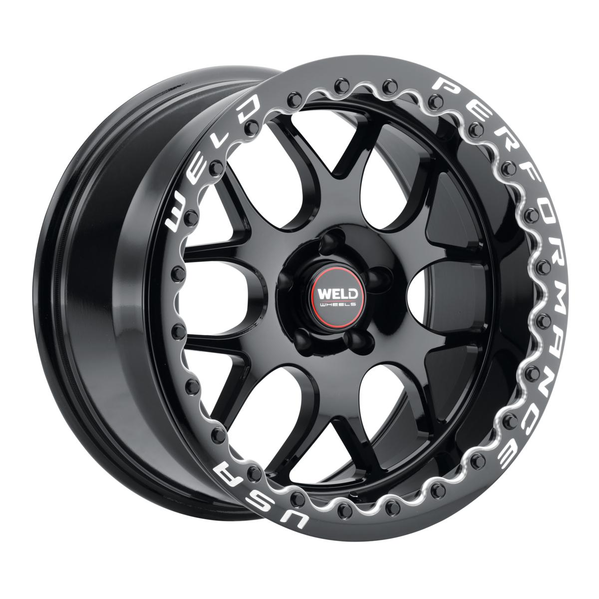 WELD Solana Beadlock wheel Gloss Black