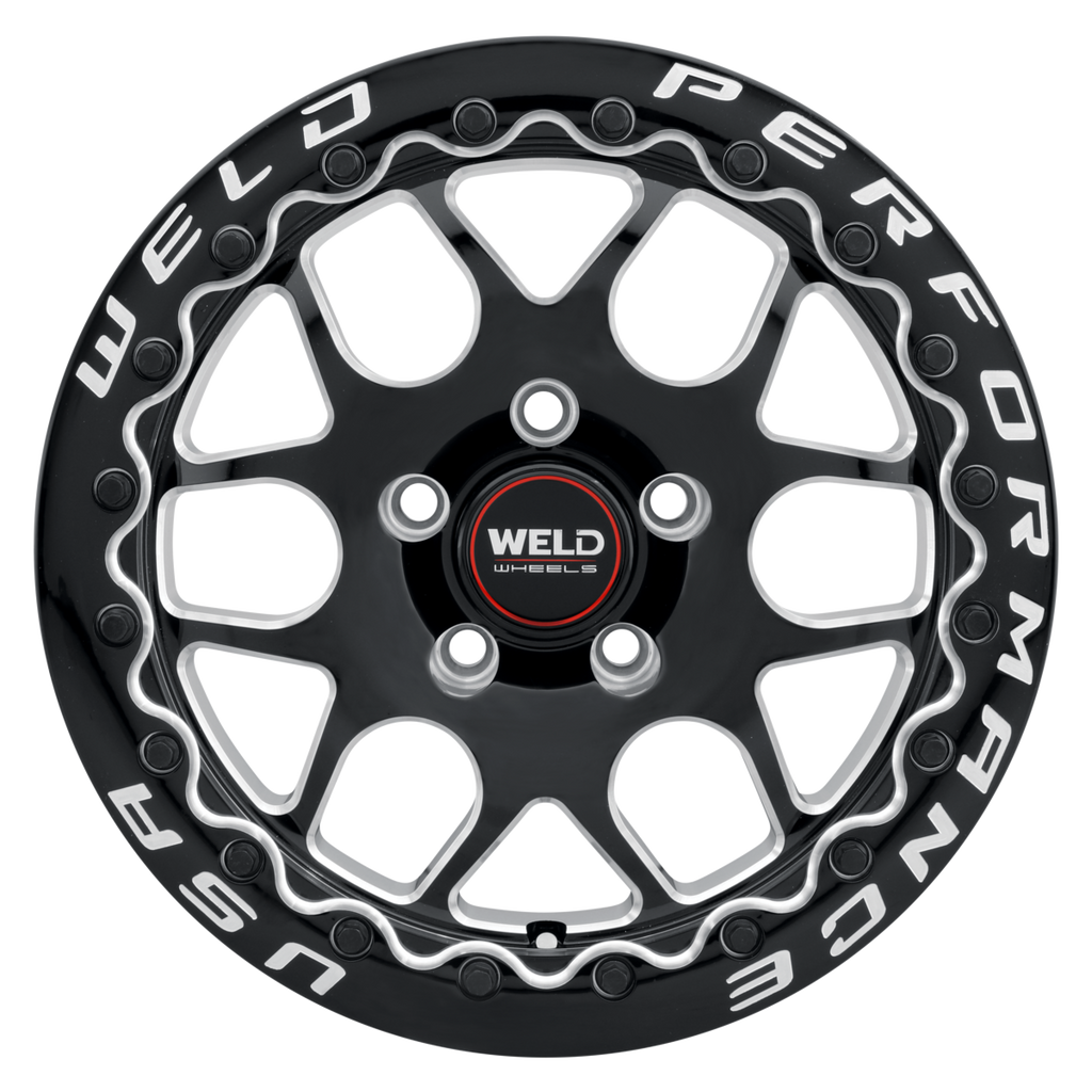 WELD Solana Beadlock wheel Gloss Black Milled