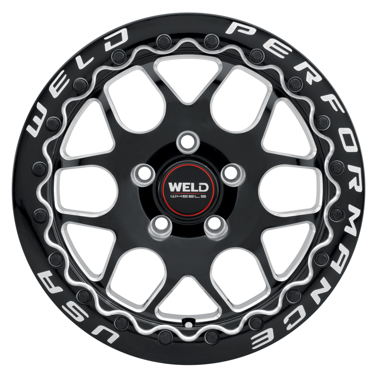 WELD Solana Beadlock wheel Gloss Black Milled