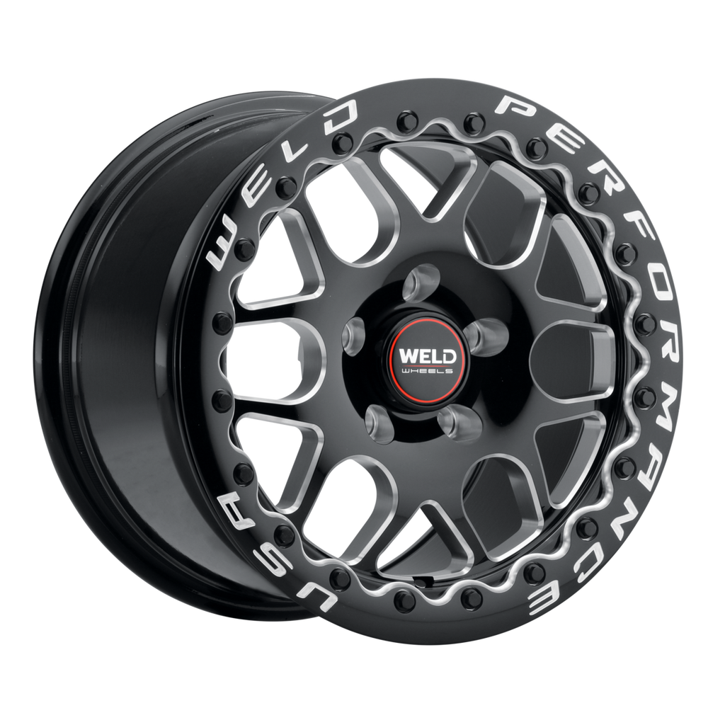WELD Solana Beadlock wheel Gloss Black Milled