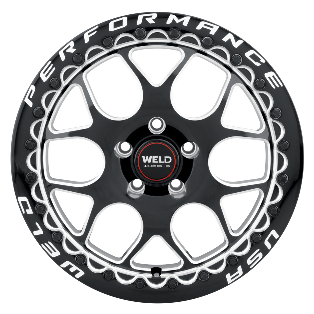 WELD Solana Beadlock wheel Gloss Black Milled