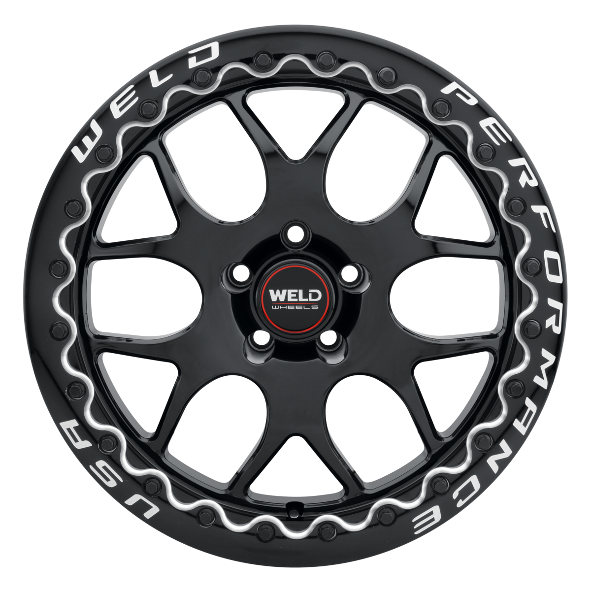 WELD Solana Beadlock wheel Gloss Black