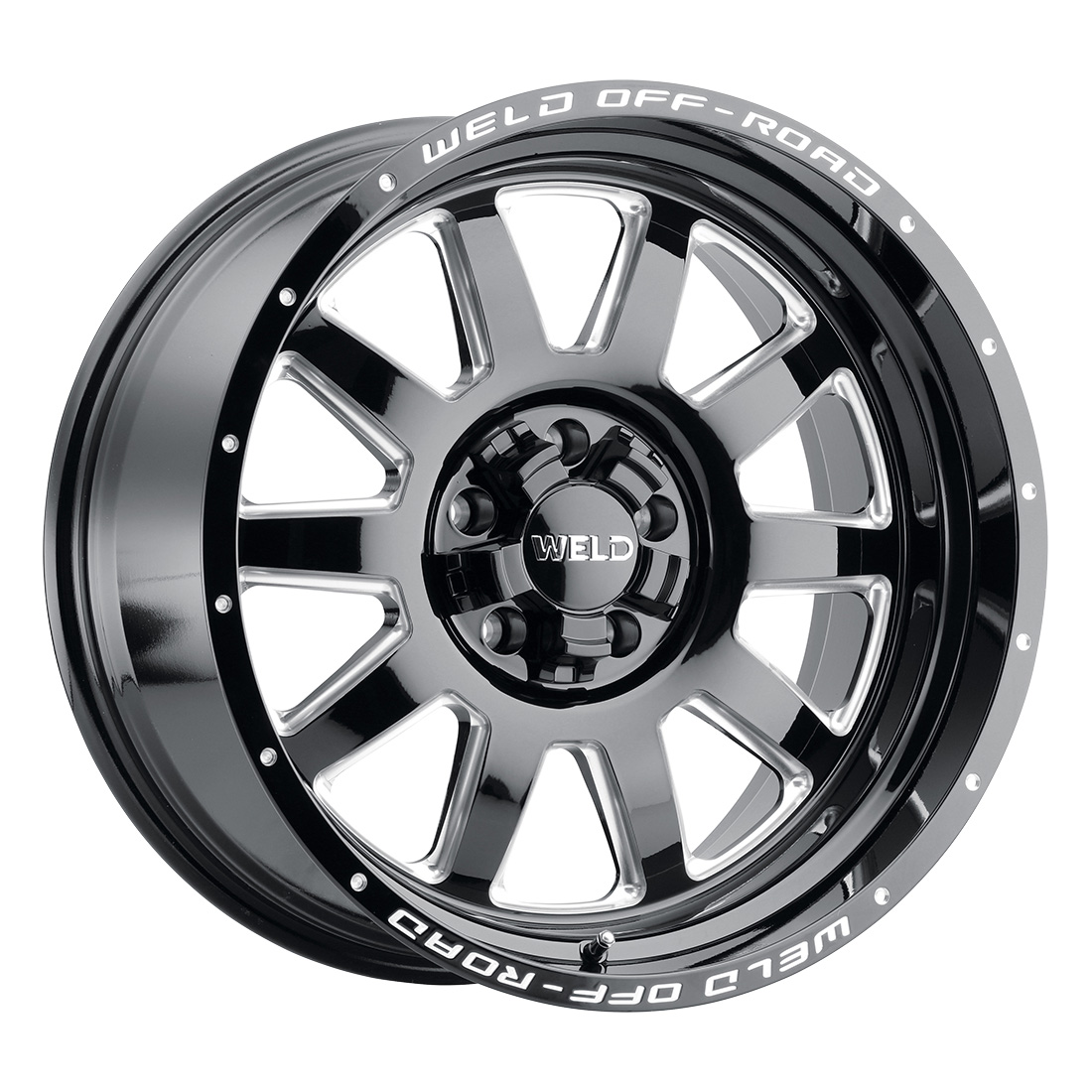 WELD Off-Road Stealth wheel Gloss Black Milled