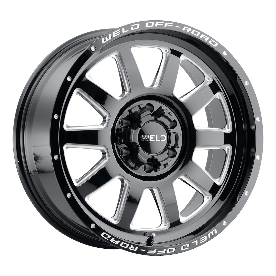 WELD Off-Road Stealth wheel Gloss Black Milled