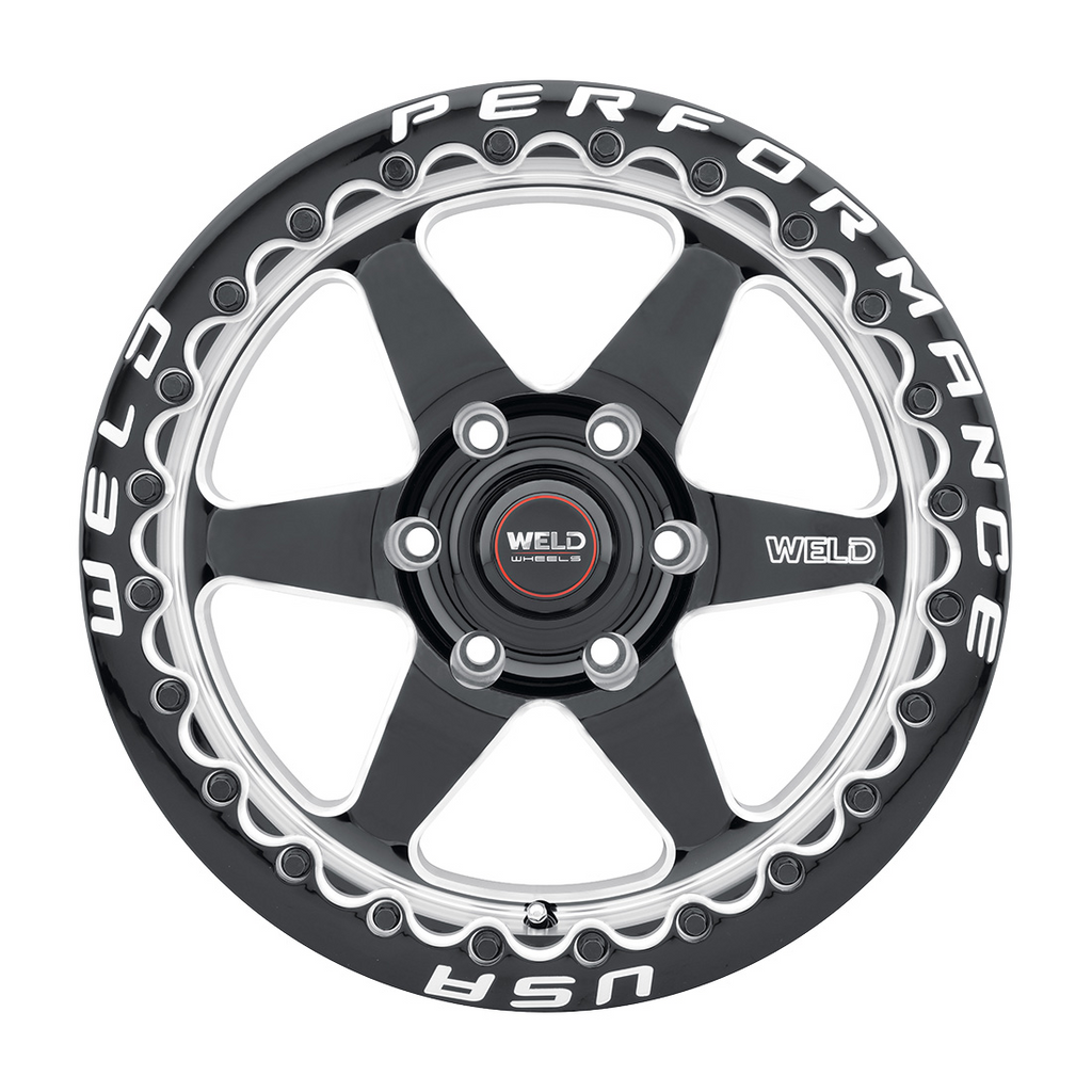 WELD Ventura 6 Beadlock wheel Gloss Black Milled