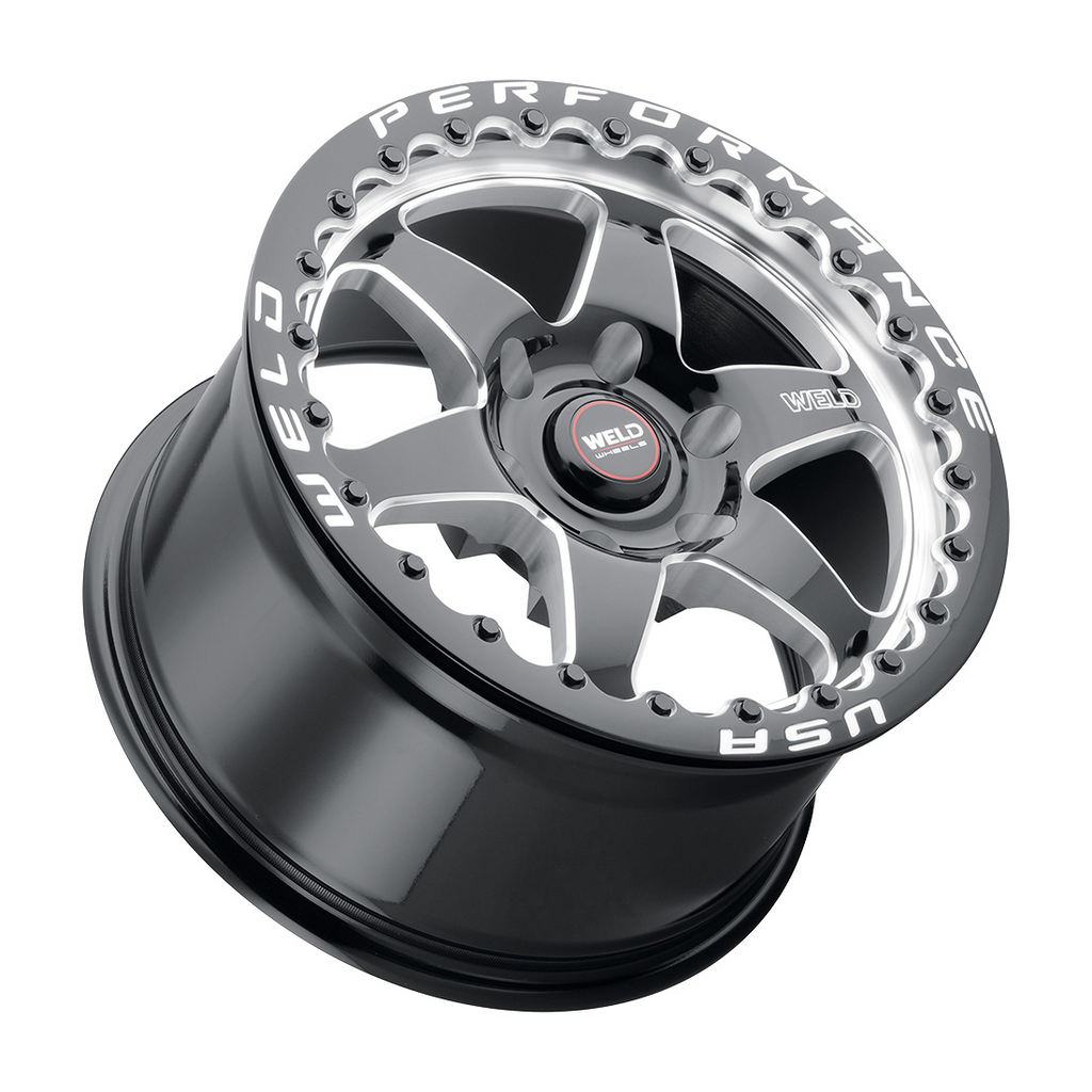 WELD Ventura 6 Beadlock wheel Gloss Black Milled