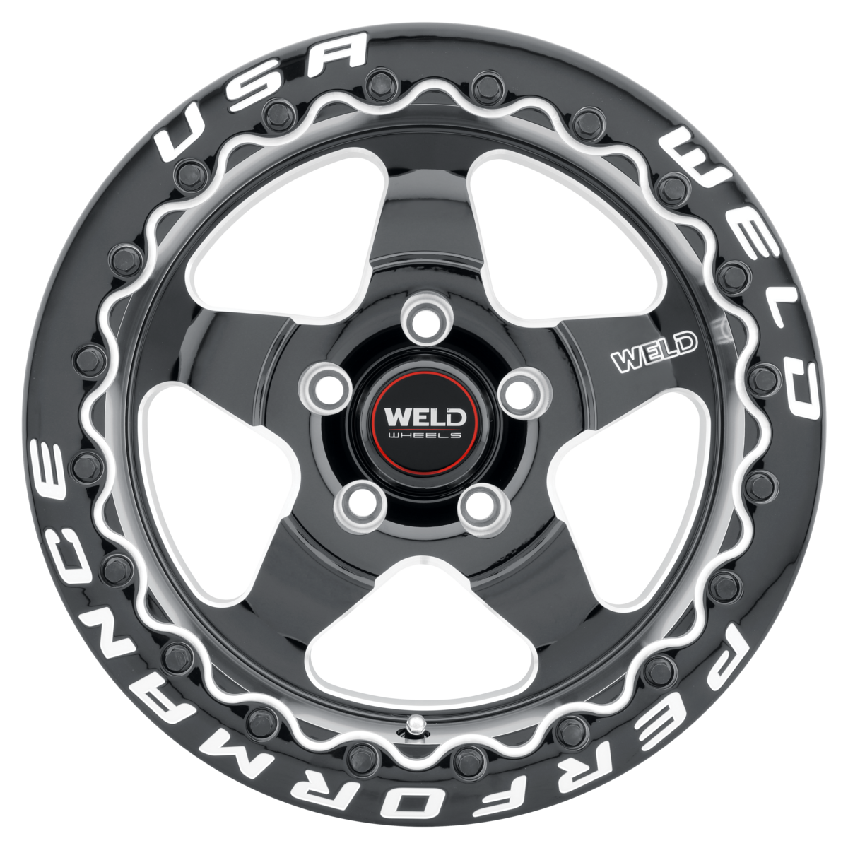 WELD Ventura Beadlock wheel Gloss Black Milled