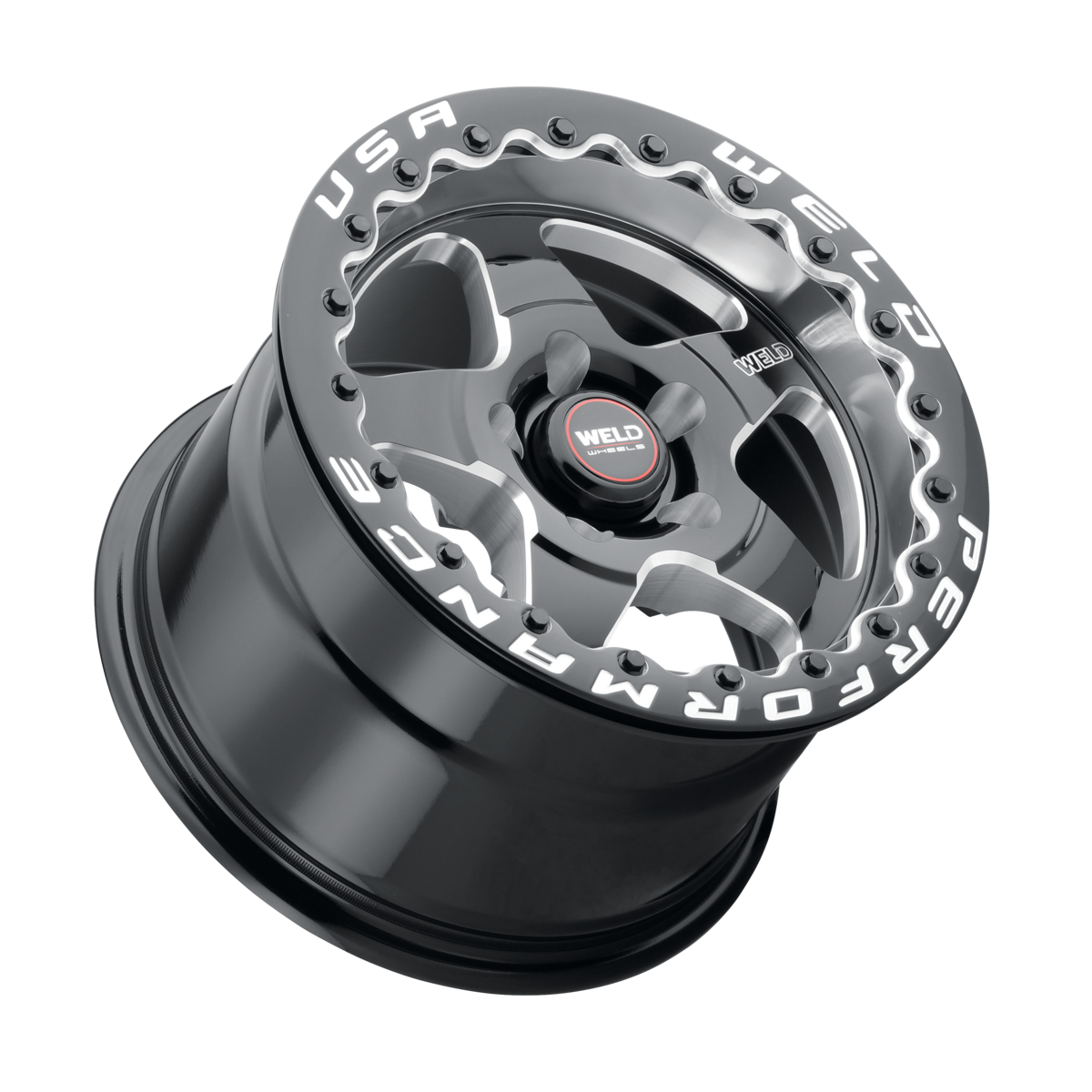 WELD Ventura Beadlock wheel Gloss Black Milled