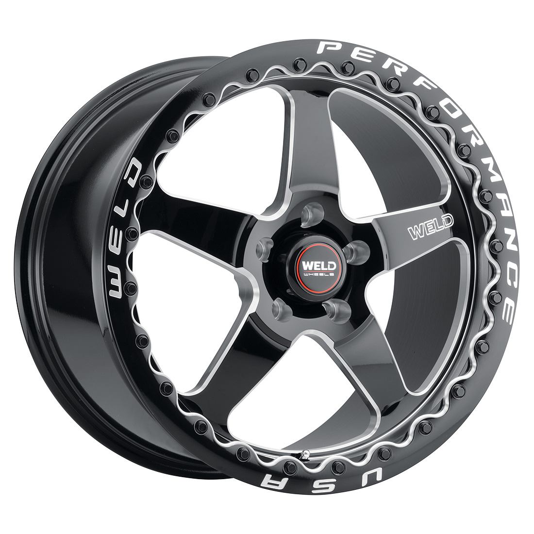 WELD Ventura Beadlock wheel Gloss Black Milled