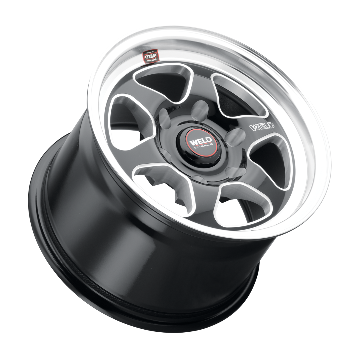 WELD Ventura 6 Drag wheel Gloss Black Milled