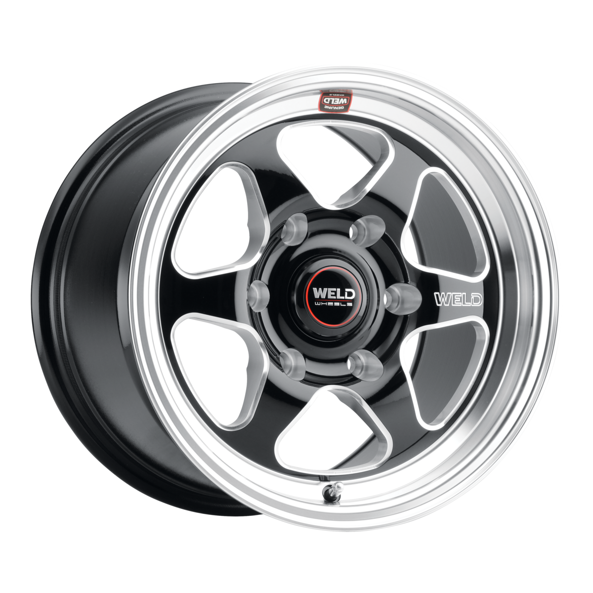 WELD Ventura 6 Drag wheel Gloss Black Milled