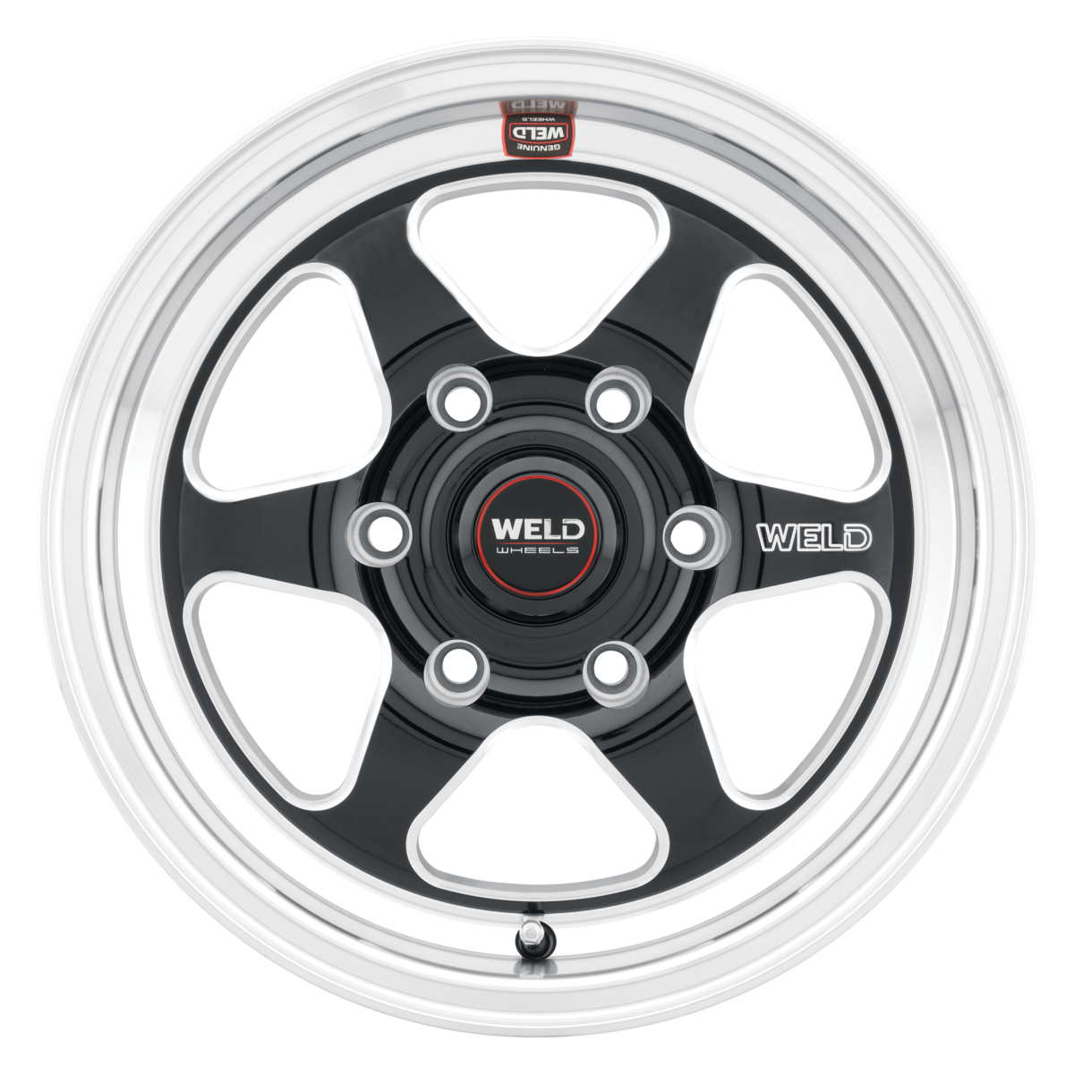 WELD Ventura 6 Drag wheel Gloss Black Milled