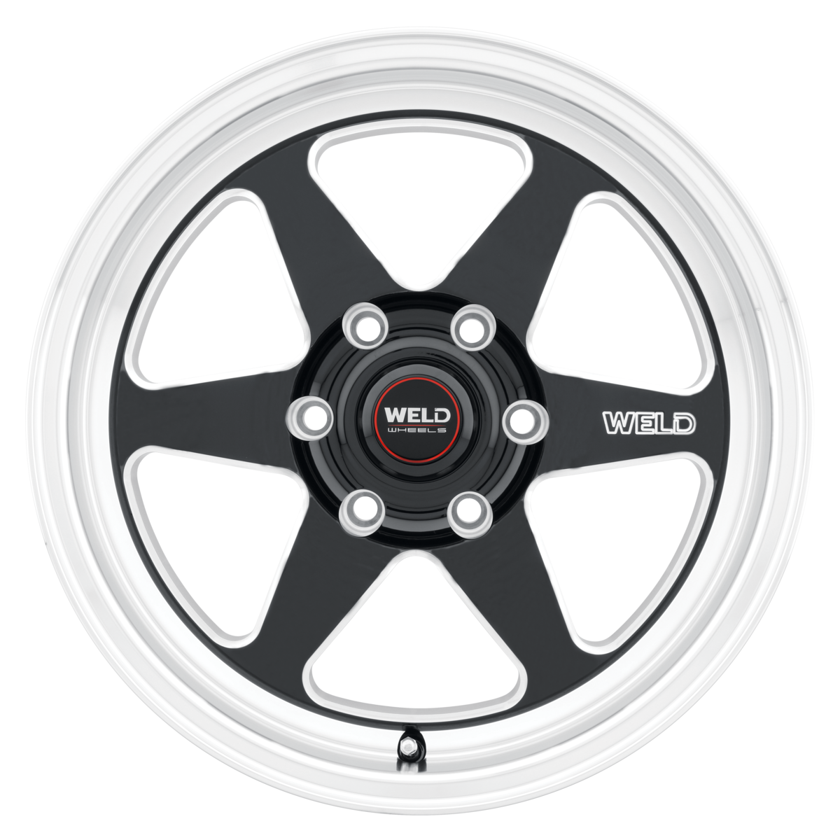 WELD Ventura 6 Drag wheel Gloss Black Milled