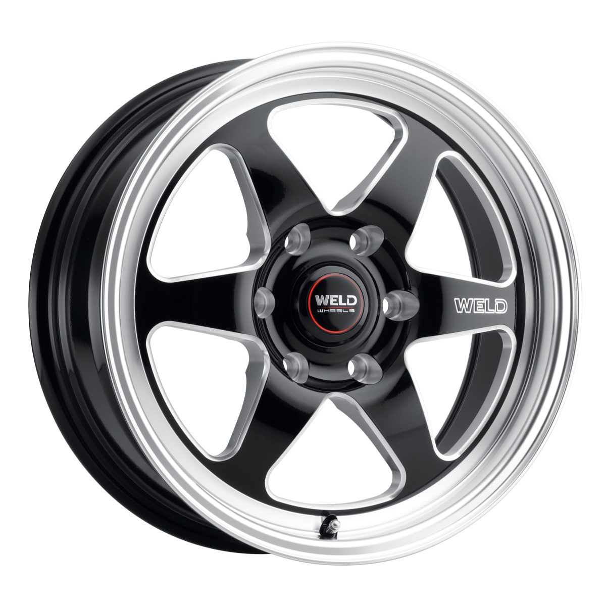 WELD Ventura 6 Drag wheel Gloss Black Milled